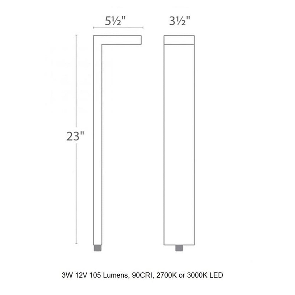 12V Outdoor Ledge Path Light