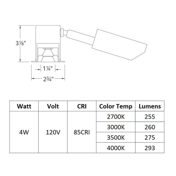 LEDme 1IN Round Open Reflector Trim and Housing