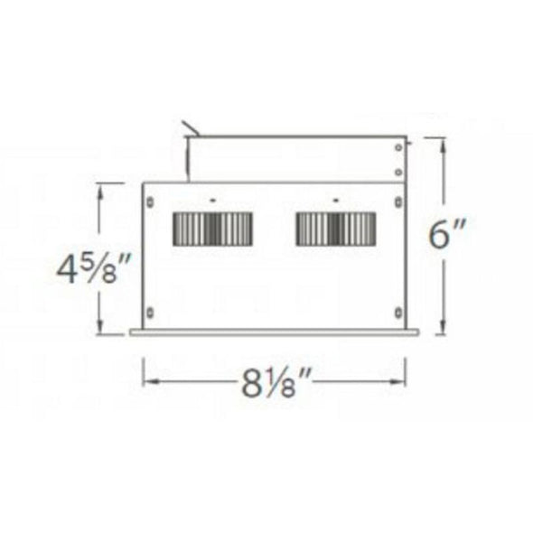 Mini Multiple Spots Two Light Recessed Trim and Housing