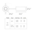 Ocularc 2IN Round 0-35 Degree Adjustable Trim and Housing