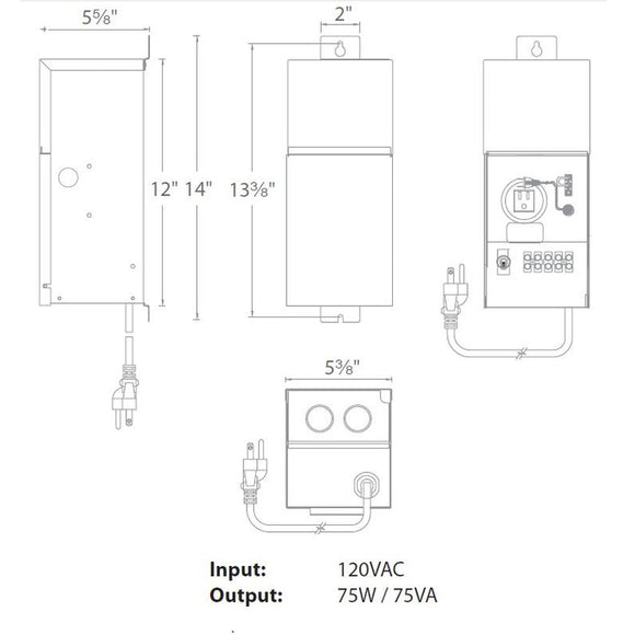 12V-15V Taps Magnetic Transformer