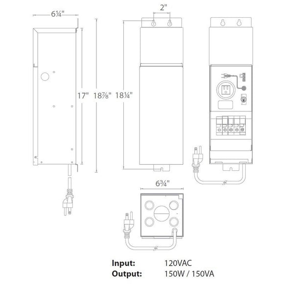 12V-15V Taps Magnetic Transformer