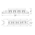 Precision Multiple Spots Four Light Housing