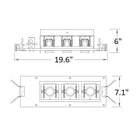 Precision Multiple Spots Three Light Housing