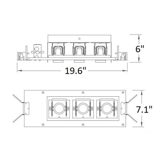 Precision Multiple Spots Three Light Housing