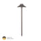 12V Outdoor Tiki Path Light  option Bronzed Brass