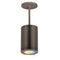 Tube Architectural Color Changing Pendant Light  option Bronze