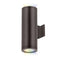 Tube Architectural Up / Down Wall Light  option Bronze
