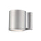 Tube Indoor / Outdoor Wall Light  option Brushed Aluminum
