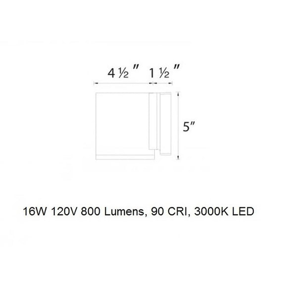 Tube Indoor / Outdoor Wall Light