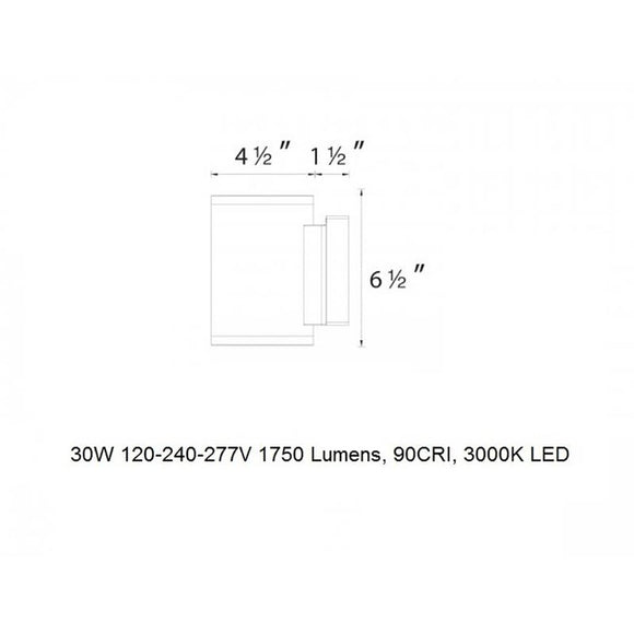Tube Indoor / Outdoor Wall Light