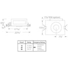 Volta 4.5IN Round Trimless New Construction IC Housing