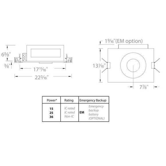 Volta 4.5IN Round Trimless New Construction IC Housing