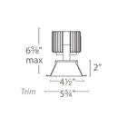 Volta 4.5IN Square Downlight Trim