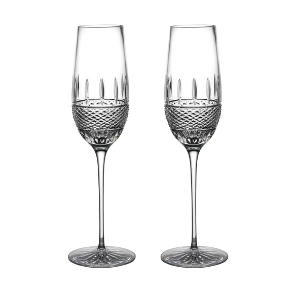 Irish Lace Flute Glass (Set of 2)