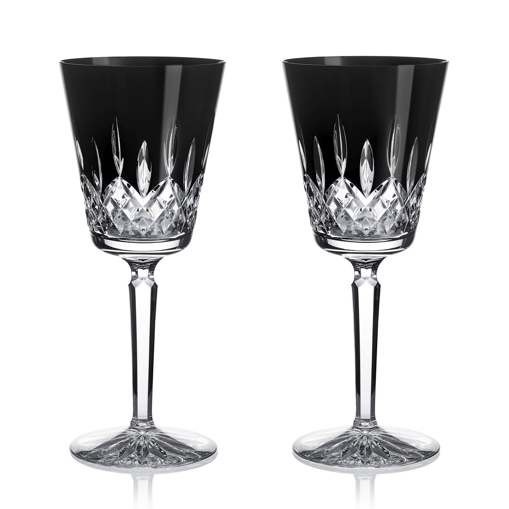Lismore Black Goblets (Set of 2)