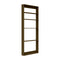 Wall Mounted Storage Rack  option Smoked Oak