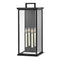Weymouth Double Outdoor Wall Sconce  option Black