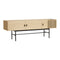 Array Low Sideboard  option White Pigmented Lacquered Oak