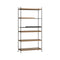 Tray High Shelf  option Walnut (1 short and 4 wide) / Black (1 short)