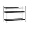 Tray Low Shelf  option 1 short black and 2 wide black