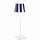 Poldina Lido Outdoor Table Lamp  option White / Blue Stripes
