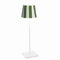 Poldina Lido Outdoor Table Lamp  option White / Green Stripes